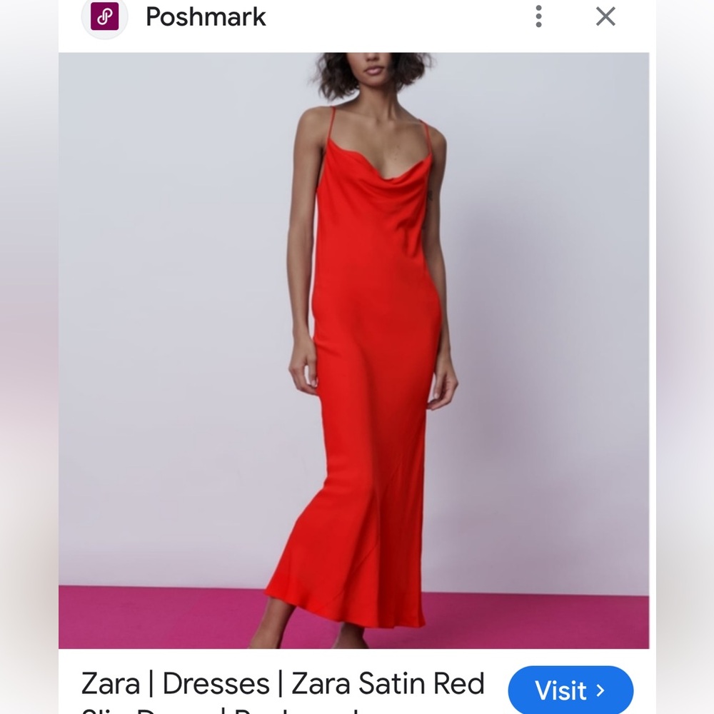 Zara Vibrant Red Dress